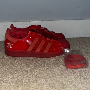Red Adidas exclusive Chicago drop